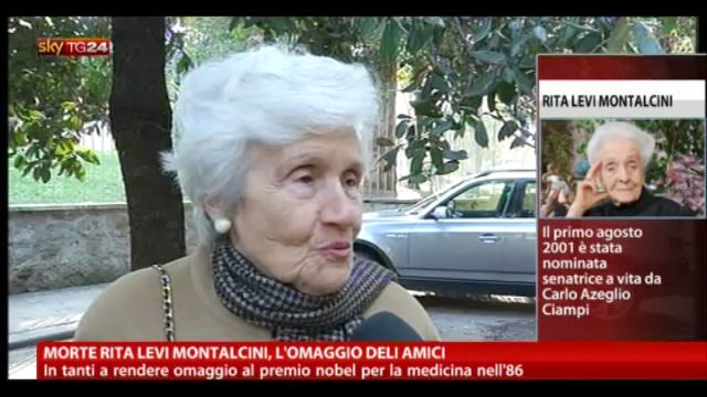 Morte Rita Levi Montalcini, l'omaggio degli amici