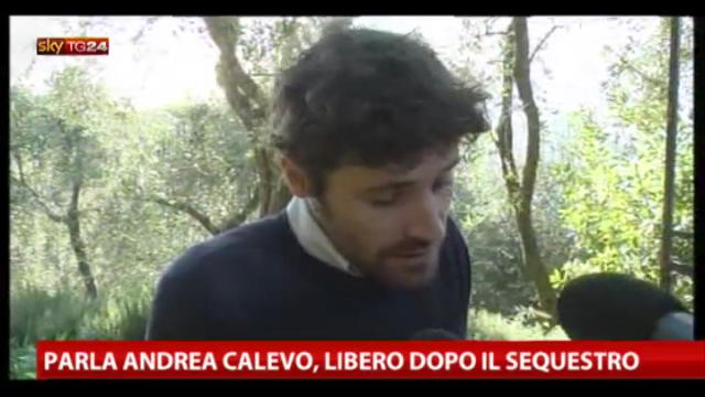 Parla Andrea Calevo, libero dopo il sequestro