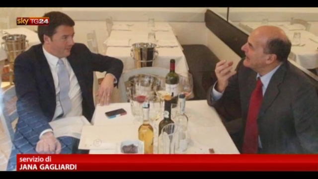 Bersani e Renzi pranzano insieme a Roma
