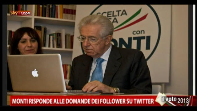 Monti live su Twitter: primo provvedimento? Legge elettorale