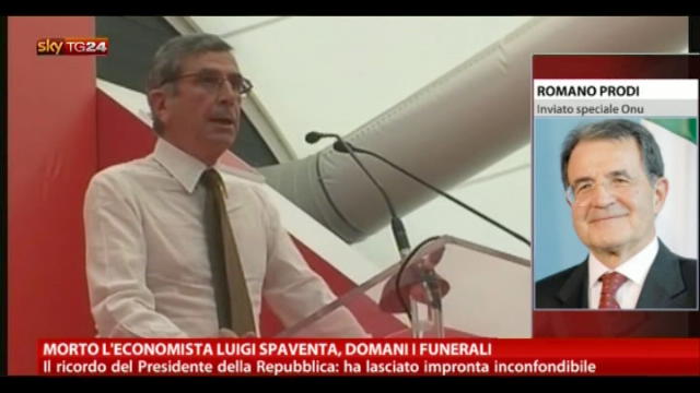 Morto economista Luigi Spaventa, il ricordo di Romano Prodi