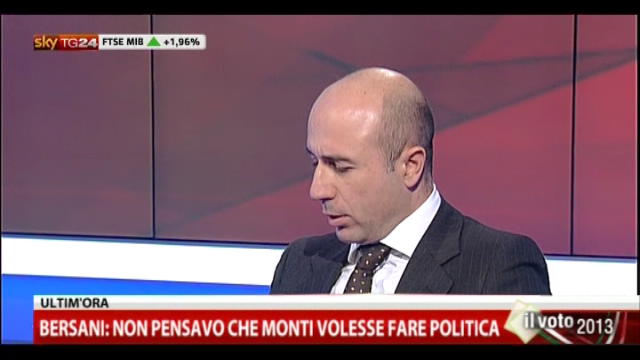 Speciale, Bersani a SkyTG24 (9): risposte ad attacchi Monti