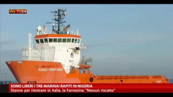 Sono liberi i tre marinai rapiti in Nigeria