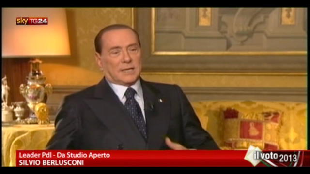 Berlusconi: confronto Tv? Pronto a farlo con Bersani