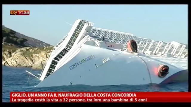 Giglio, un anno fa il naufragio della Costa Concordia