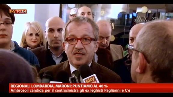 Regionali Lombardia, Maroni: puntiamo al 40%