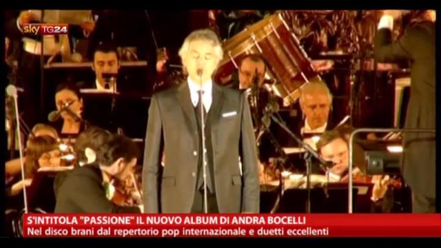 S'intitola "Passione" il nuovo album di Bocelli