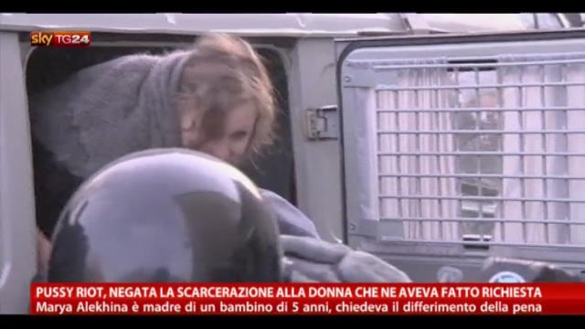 Pussy Riot, negata scarcerazione a Marya Alekhina