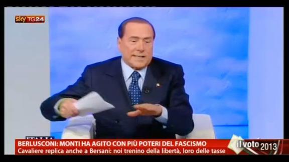 Berlusconi: Monti ha agito con più poteri del fascismo