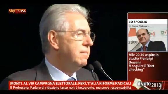 Monti, campagna elettorale: per Italia riforme radicali