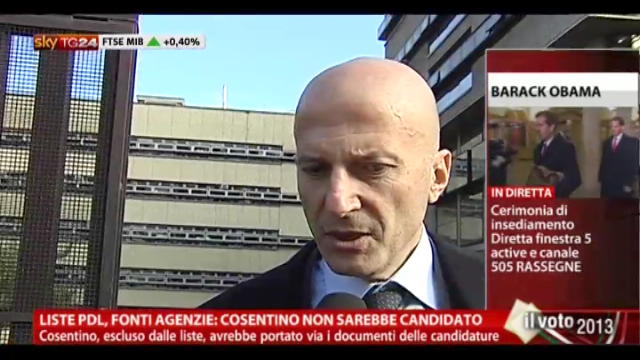 Chiuse liste Pdl in Liguria, Minzolini numero 2 al Senato