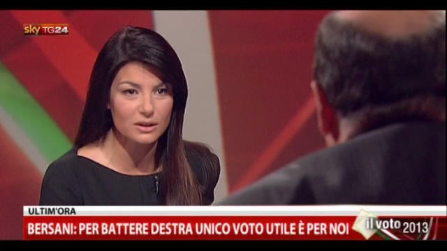 3-Lo Spoglio, Bersani: chi prenderà più voti governerà 