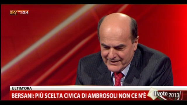 8-Lo Spoglio, Bersani: mio elettorato ammaccato da Monti