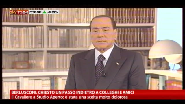 Berlusconi: chiesto un passo indietro a colleghi e amici