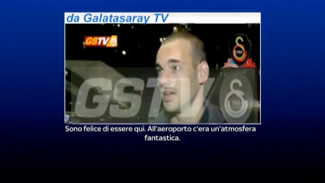 Galatasaray, Sneijder: felice di essere qui