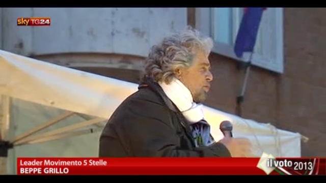 Grillo a Bersani: ora contro F35, ma avete votato la legge