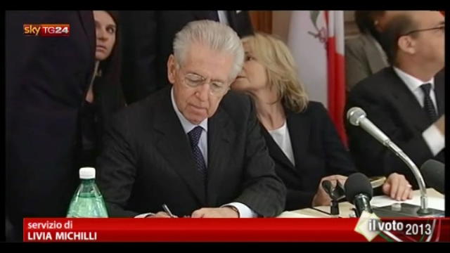Monti: possibile collaborazione con Pdl senza Berlusconi