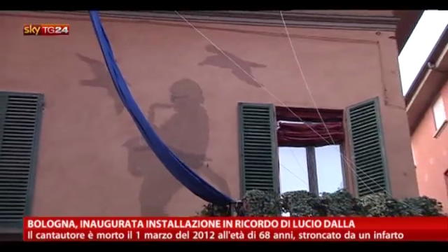 Bologna, inaugurata installazione in ricordo di Lucio Dalla