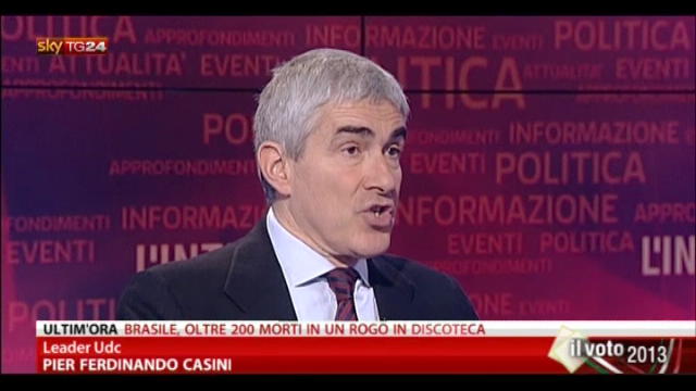 MPS, Casini: Bersani ha reagito sopra le righe