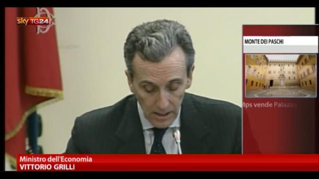 MPS, Grilli: da Banca d'Italia vigilanza attenta