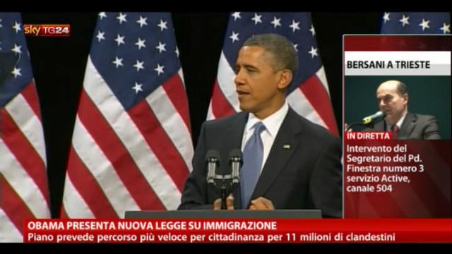 Obama presenta la nuova legge sull'immigrazione