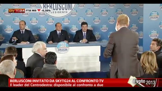 Berlusconi invitato da Sky TG24 al confronto Tv