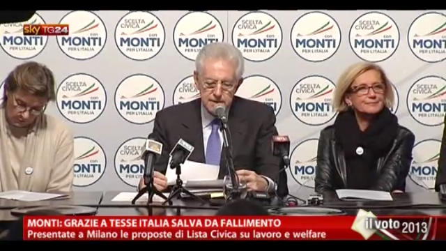 Monti: grazie a tasse Italia salva da fallimento