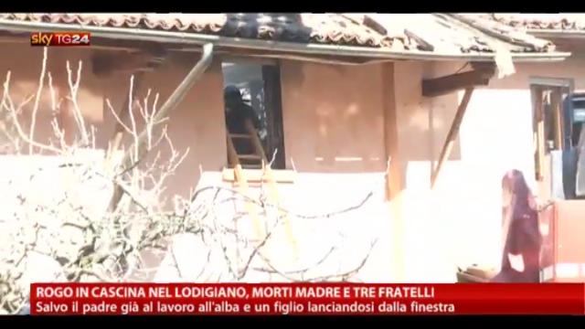 Rogo in cascina nel Lodigiano, morti madre e 3 figli