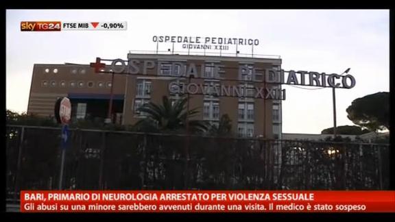 Bari, primario di neurologia arrestato per violenza sessuale