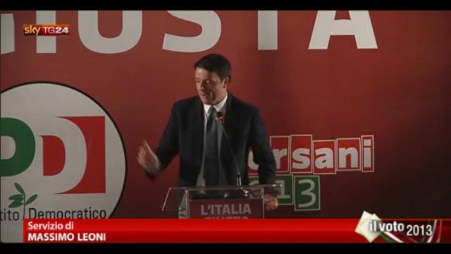 Renzi: Ingroia cerca di far perdere noi, non di vincere loro