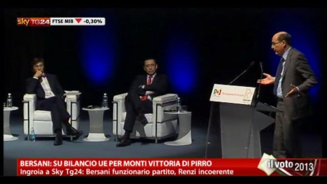 Bersani: su bilancio UE per Monti vittoria di Pirro