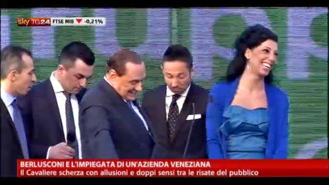 Berlusconi e l'impiegata di un'azienda veneziana