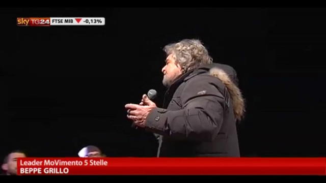 Tsunami Tour, Beppe Grillo ieri a Trento