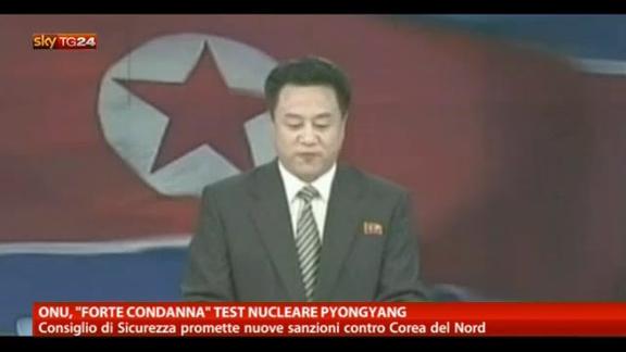 ONU, "Forte condanna" test nucleare Pyongyang