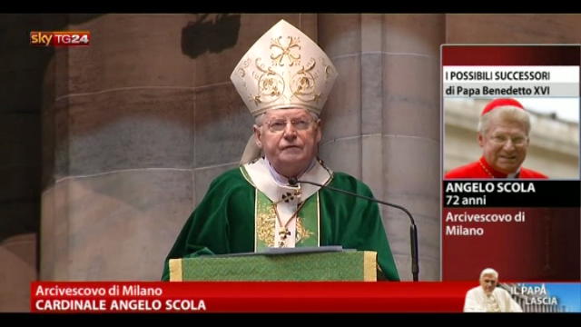 Papa, Cardinale Scola: il suo gesto è come un martirio