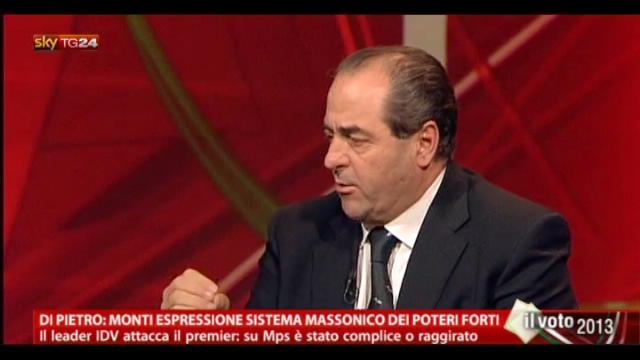 Antonio Di Pietro: Monti non ha salvato il Paese