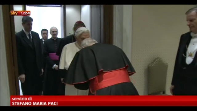 Papa incontra i vescovi liguri e Cardinal Bagnasco