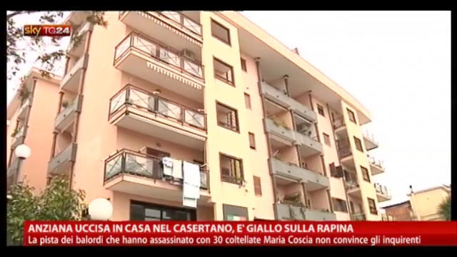 Anziana uccisa in casa nel Casertano, è giallo sulla rapina