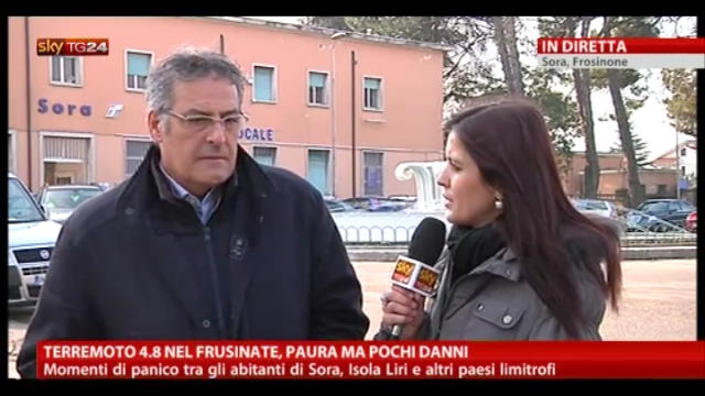 Terremoto: intervista a Tersigni, Sindaco di Sora