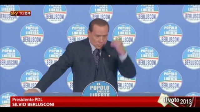 Berlusconi: se Monti, Fini e Casini fuori camera, mi ubriaco