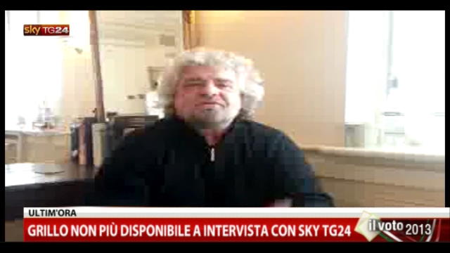 Il video di Grillo quando accettò l'intervista a Sky TG24