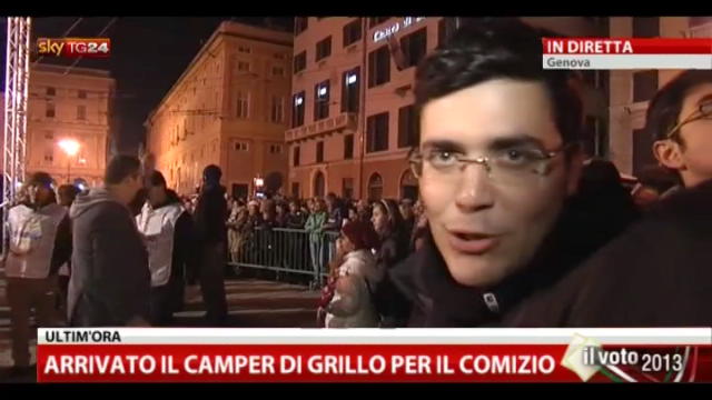 Genova: Fabio Vitale allo Tsunami Tour di Beppe Grillo