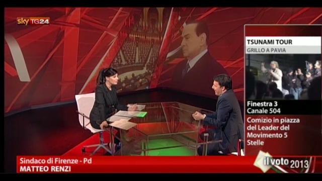 Renzi: Grillo non va in tv perchè è un coniglio