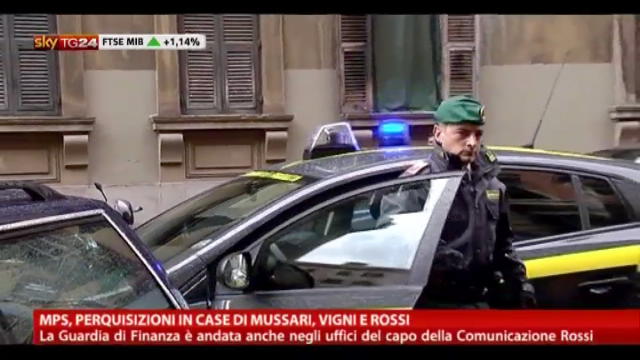 MPS, perquisizioni in case di Mussari, Vigni e Rossi