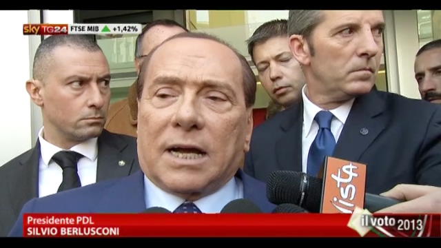 Berlusconi: vinceremo, non servono larghe intese