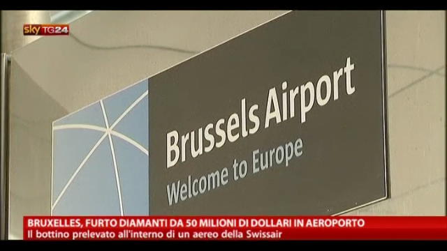 Bruxelles, furto diamanti da 50 mln di dollari in aeroporto