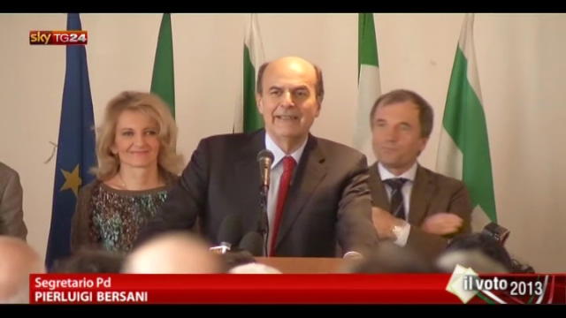 Bersani: nel dopo-elezioni nessuna intesa con Monti
