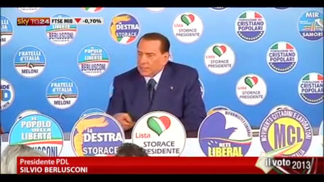 Berlusconi: restituzione alle famiglie di una tassa ingiusta