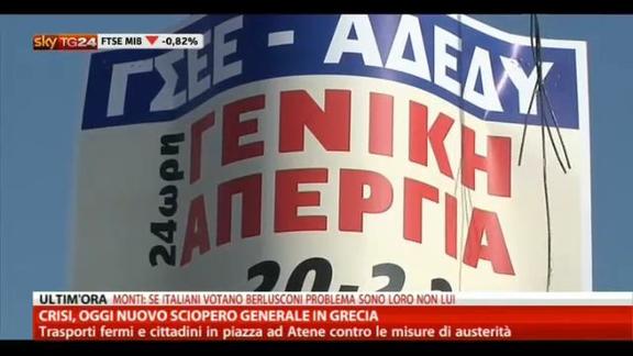 Crisi, oggi nuovo sciopero generale in Grecia