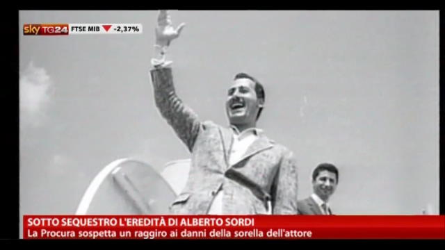 Sotto sequestro l'eredità di Alberto Sordi